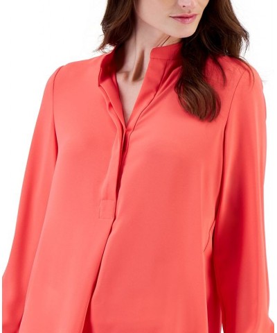 Nehru Tunic Red Pear $33.60 Tops