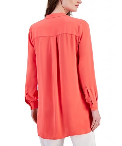 Nehru Tunic Red Pear $33.60 Tops