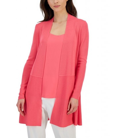 Monterey Open-Front Longline Cardigan Camellia $35.97 Sweaters