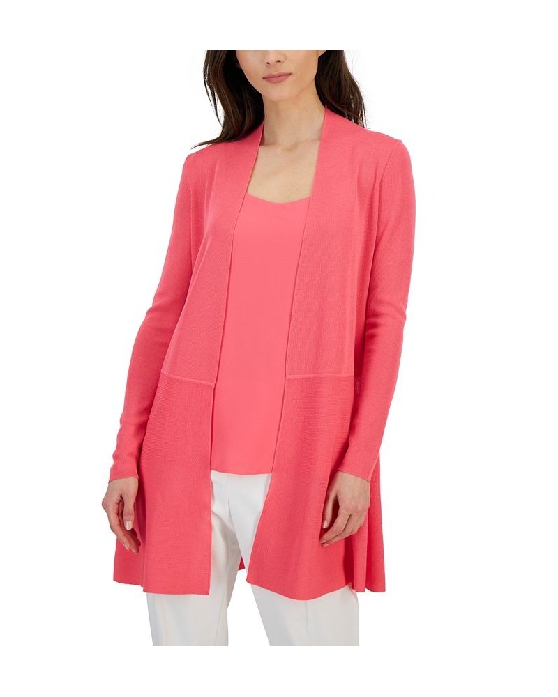 Monterey Open-Front Longline Cardigan Camellia $35.97 Sweaters