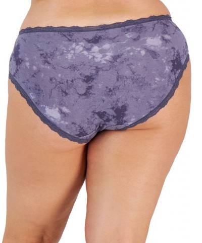 Plus Size Lace-Trim Hipster Underwear Classic Black $9.11 Panty