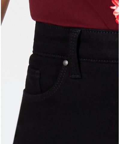 Women's Tummy Control Bristol Capri Jeans Black $14.74 Jeans