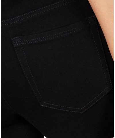 Women's Tummy Control Bristol Capri Jeans Black $14.74 Jeans