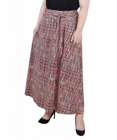 Plus Size Maxi with Sash Waist Tie Skirt Pink Westshore $15.05 Skirts