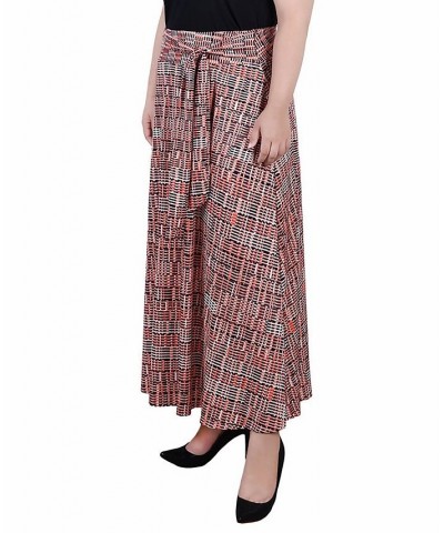 Plus Size Maxi with Sash Waist Tie Skirt Pink Westshore $15.05 Skirts