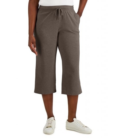 Knit Capri Pull on Pants Brown Clay $10.99 Pants
