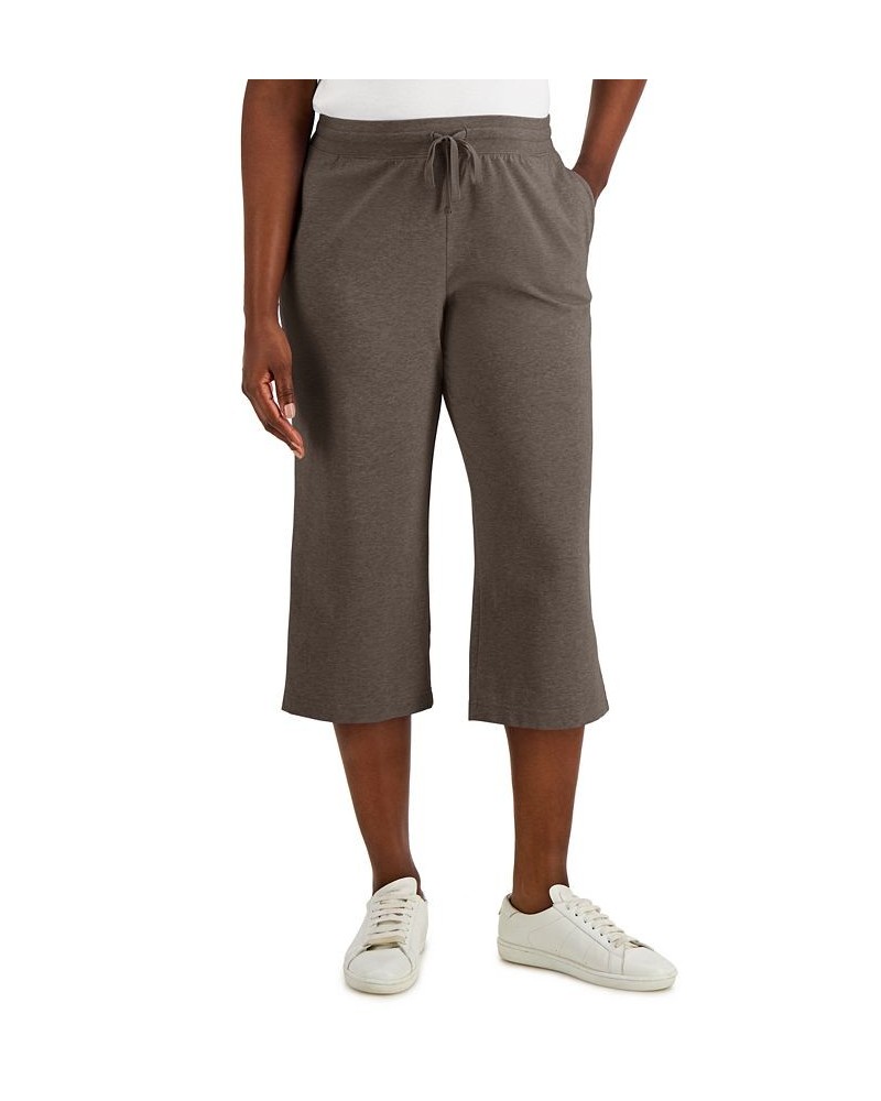 Knit Capri Pull on Pants Brown Clay $10.99 Pants