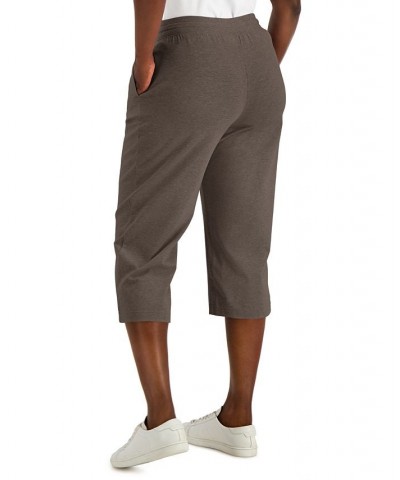 Knit Capri Pull on Pants Brown Clay $10.99 Pants