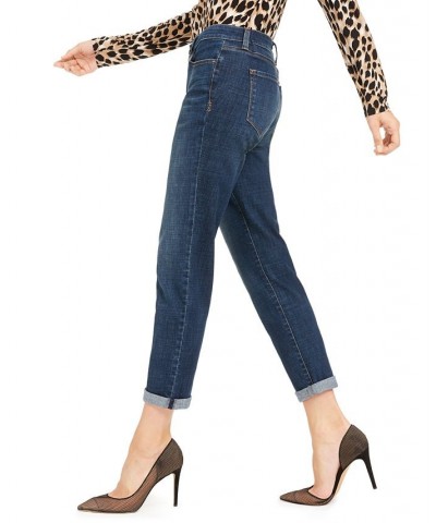 Women's Mid Rise Cuffed Straight-Leg Jeans Blooming Wash $26.99 Jeans