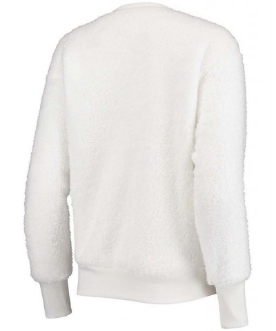 Women's White Los Angeles Rams Milestone Tracker Pullover Sweatshirt White $30.36 Sweatshirts