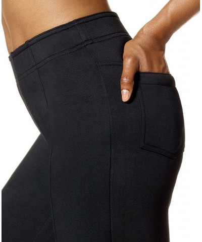 Women's PontEase Mid-Rise Cropped Flare Leggings Black $30.72 Pants