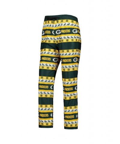 Women's Green Green Bay Packers Holiday Ugly Pajama Set Green $40.00 Pajama