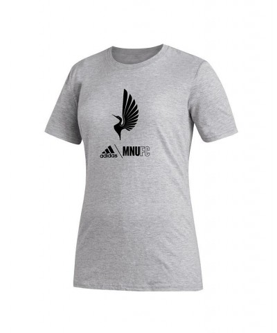 Women's Heather Gray Minnesota United FC AEROREADY Club Icon T-shirt Heather Gray $26.99 Tops