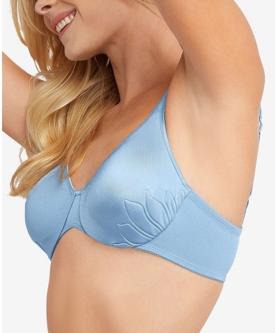 Live It Up 2-Ply Seamless Underwire Comfort Bra 3353 Blue $12.42 Bras