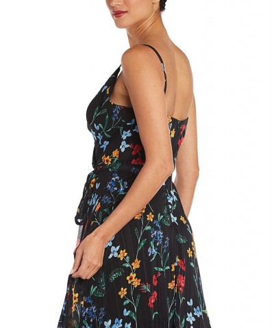 Floral-Print Gown Black Multi $38.47 Dresses