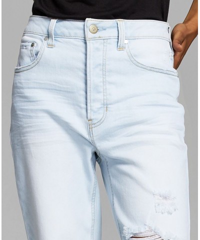 Women's High-Rise Vintage Straight Button Cuffed Jeans 24-28W Remi $17.09 Jeans