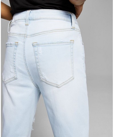 Women's High-Rise Vintage Straight Button Cuffed Jeans 24-28W Remi $17.09 Jeans