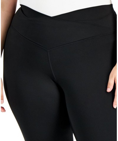 Plus Size Solid 7/8 Leggings Black $12.09 Pants