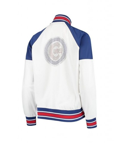 Women's White Royal Chicago Cubs First Hit Raglan Full-Zip Track Jacket White, Royal $40.80 Jackets