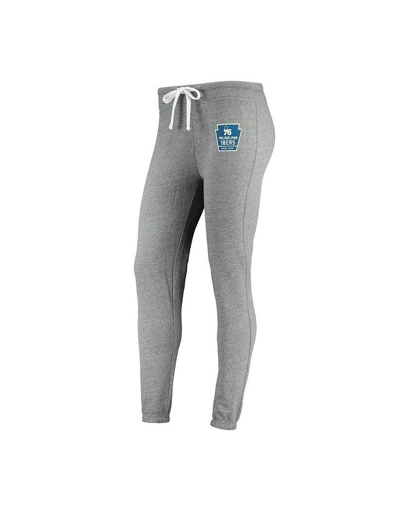 Women's Gray Philadelphia 76ers Dundee Classic Sweatpants Gray $33.60 Pants