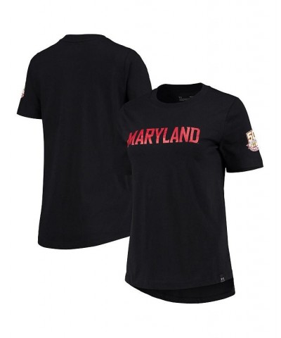 Women's Black Maryland Terrapins 50th Season Basketball T-shirt Black $17.60 Tops