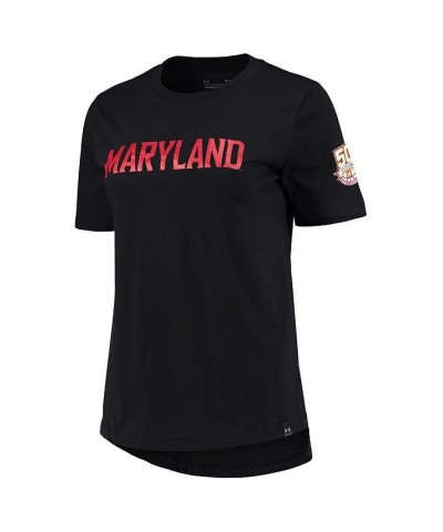 Women's Black Maryland Terrapins 50th Season Basketball T-shirt Black $17.60 Tops