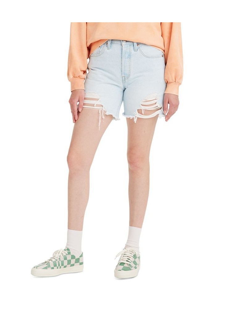 501 Mid-Thigh Denim Shorts Light Indigo $23.00 Shorts