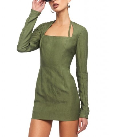 Women's Hacienda Mini Dress Khaki $18.58 Dresses