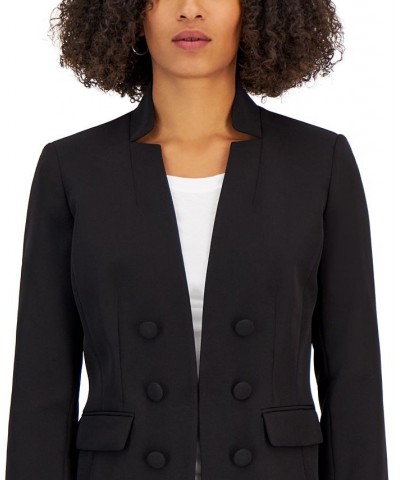 Women's Faux Double-Breasted Blazer Black $32.67 Jackets