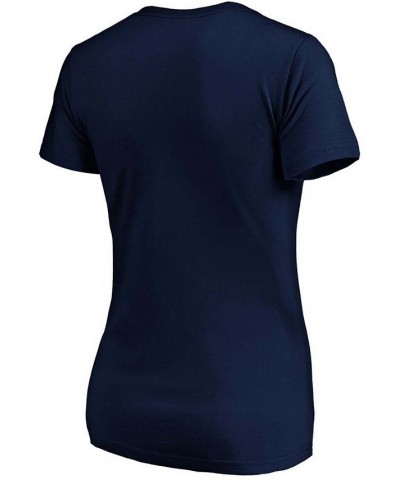 Women's Navy Minnesota Twins Victory Script V-Neck T-shirt Navy $17.20 Tops