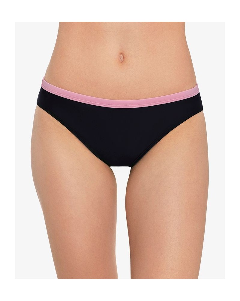 Juniors' Binding Hipster Bikini Bottoms Black $15.00 Swimsuits