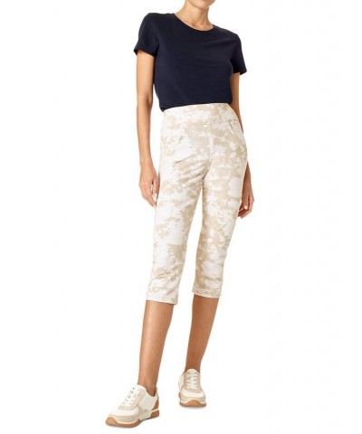 Women's Game Changing High-Rise Denim Capri Leggings Tan/Beige $27.54 Pants