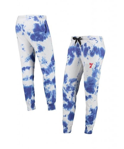 Women's White and Royal Philadelphia 76ers Melody Tie-Dye Jogger Pants White, Royal $51.29 Pants