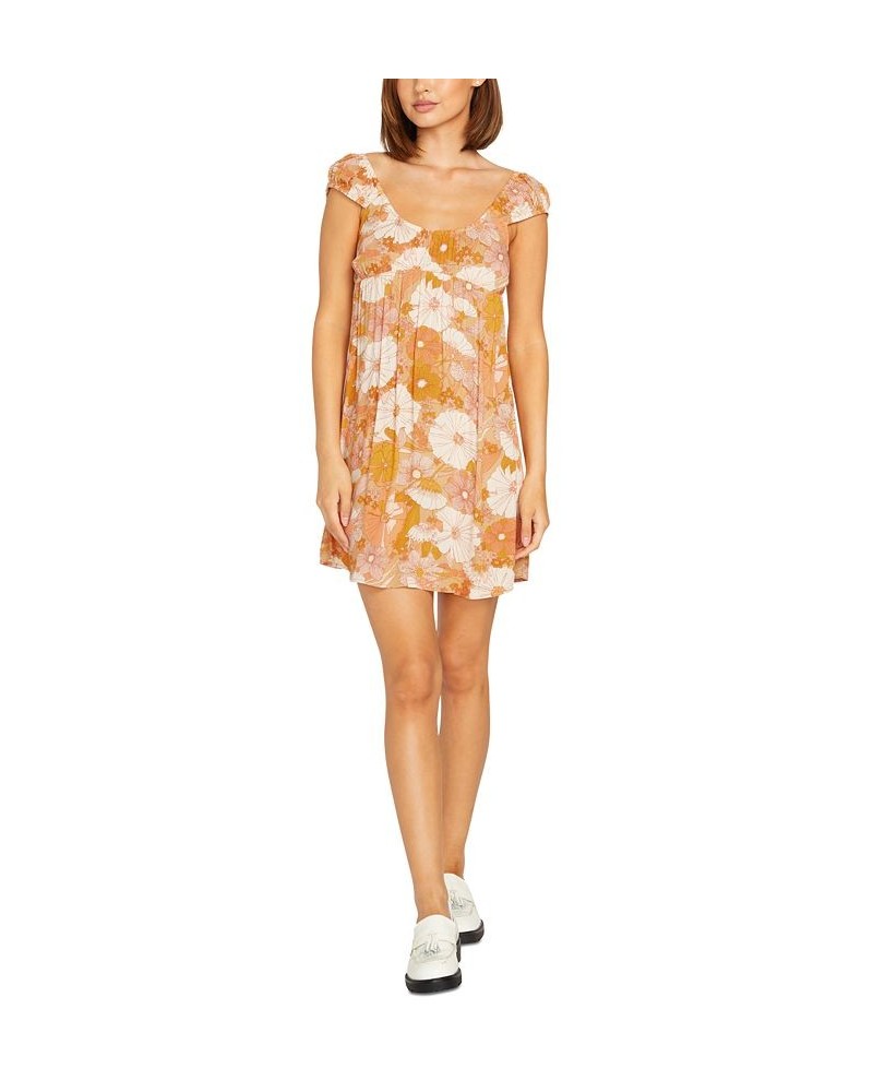 Juniors' Only Good Daze Printed Mini Dress Hazelnut $25.30 Dresses