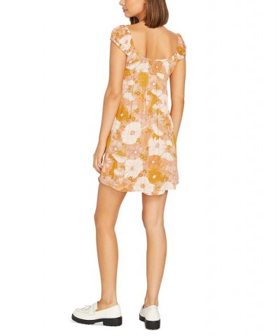 Juniors' Only Good Daze Printed Mini Dress Hazelnut $25.30 Dresses