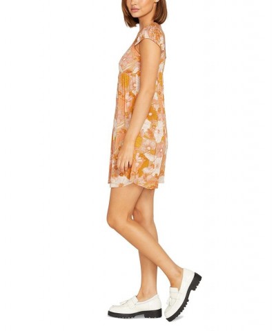 Juniors' Only Good Daze Printed Mini Dress Hazelnut $25.30 Dresses