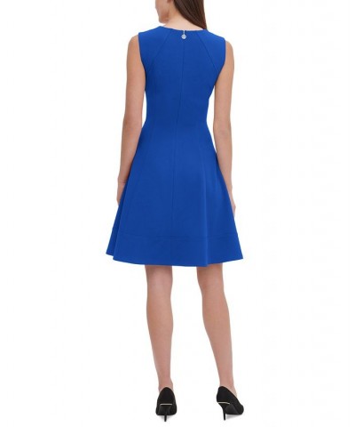 Sleeveless Fit & Flare Dress Blue $29.50 Dresses
