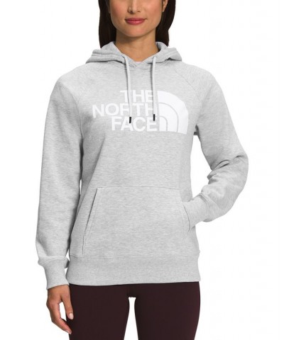 Women's Half Dome Pullover Hoodie Gray $38.25 Sweatshirts