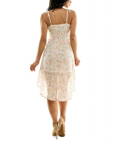 Juniors' Shoulder-Tie High-Low Floral Dress Ivo/olv/ye $24.78 Dresses