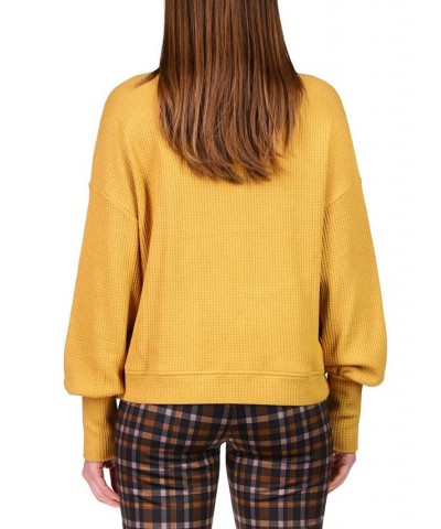 Women's Highline Waffle-Knit Top Aged Scotch $18.77 Tops