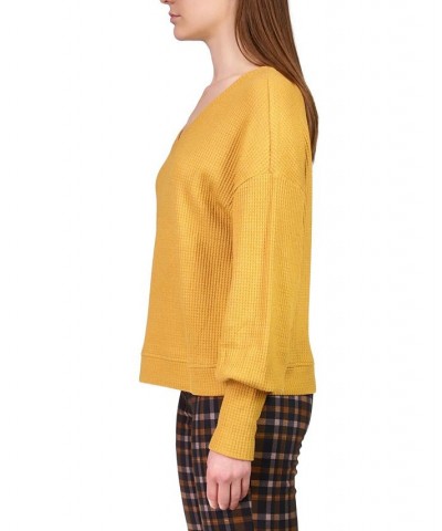 Women's Highline Waffle-Knit Top Aged Scotch $18.77 Tops