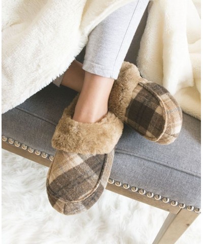 Women's Print Valerie Bootie Slippers Gray $10.72 Shoes