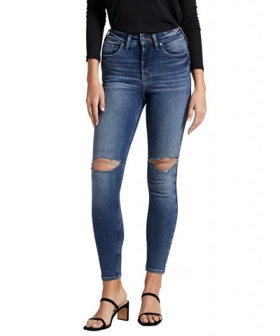 Women's Infinite Fit One Size Fits Four High Rise Skinny Jeans Indigo $40.56 Jeans