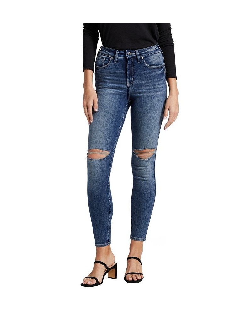 Women's Infinite Fit One Size Fits Four High Rise Skinny Jeans Indigo $40.56 Jeans