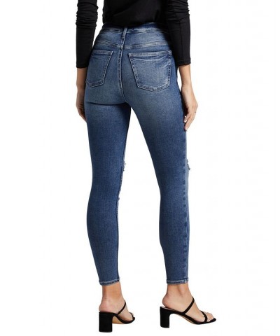 Women's Infinite Fit One Size Fits Four High Rise Skinny Jeans Indigo $40.56 Jeans