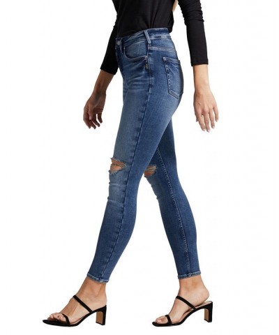 Women's Infinite Fit One Size Fits Four High Rise Skinny Jeans Indigo $40.56 Jeans