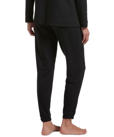 Super-Soft French Terry Cuffed Lounge Pants Black $13.94 Sleepwear