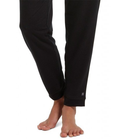 Super-Soft French Terry Cuffed Lounge Pants Black $13.94 Sleepwear