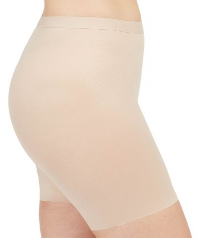 Women's Thinstincts 2.0 High-Waisted Mid-Thigh Girl Shorts Champagne Beige $29.76 Shapewear