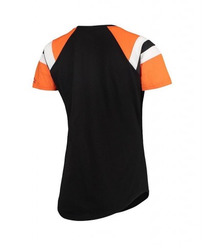 Women's Black Orange San Francisco Giants Game On Notch Neck Raglan T-shirt Black, Orange $25.19 Tops